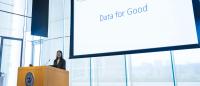 Jeannette Wing, PhD, speaks at the annual Birnberg Research Day
